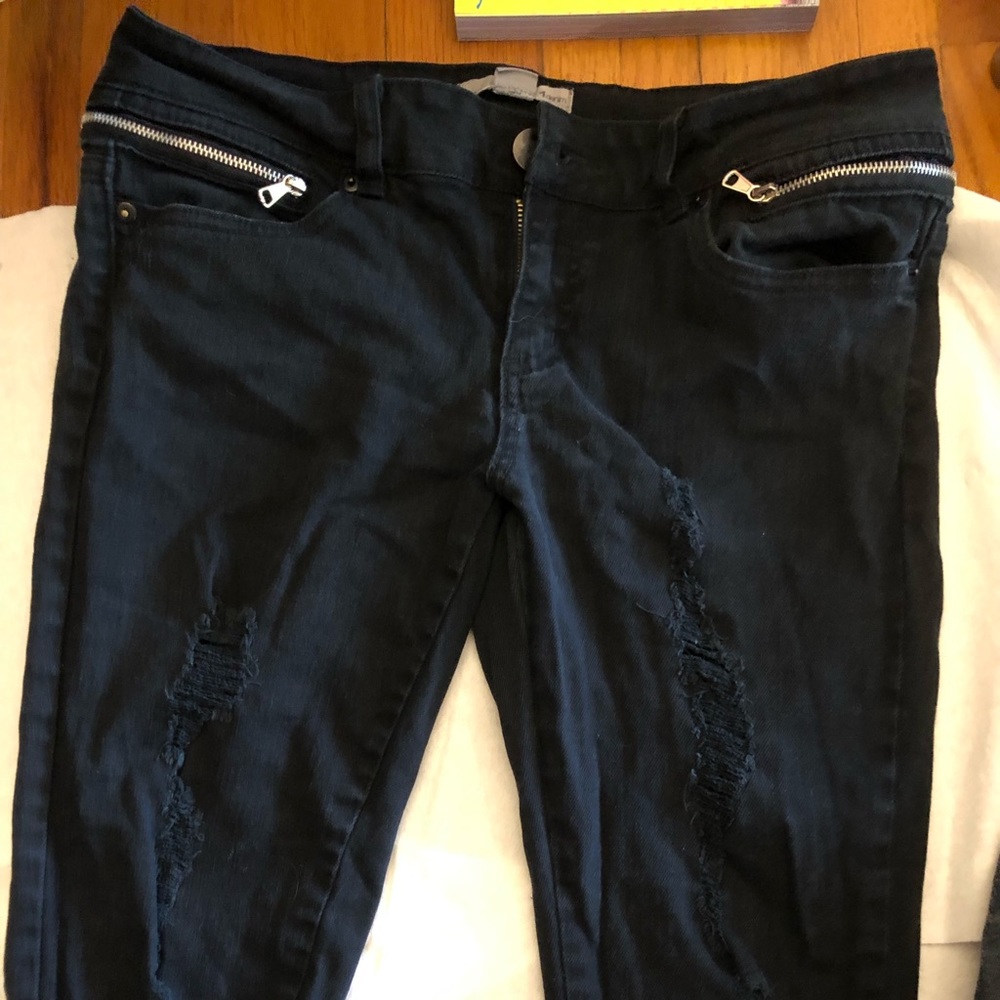 2.1 Denim black straight leg jean size 29